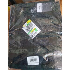 NEW men's 6XL long sleeve flannel shirt button down green/blue St John's Bay